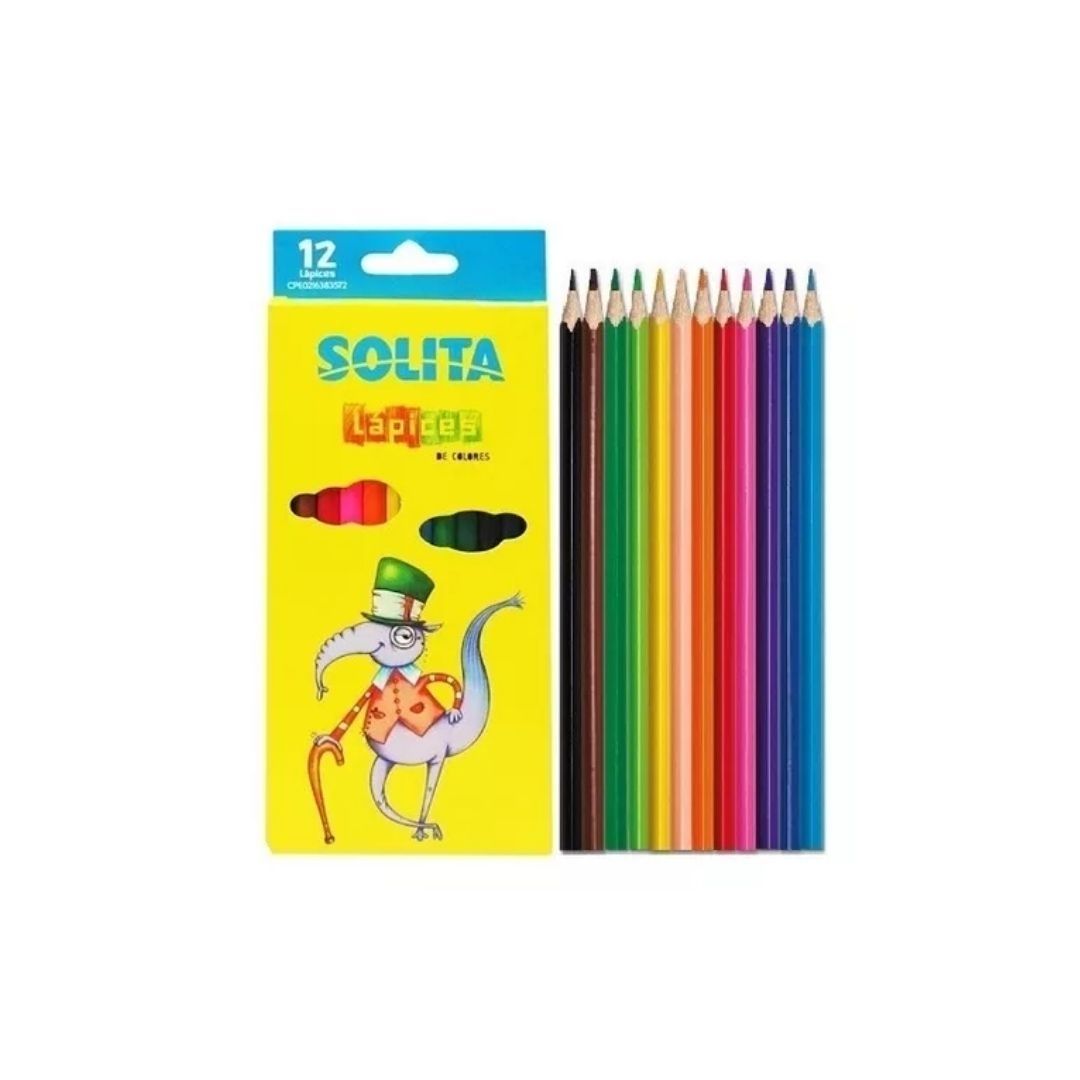 Colores Plasticos Solita 12Und