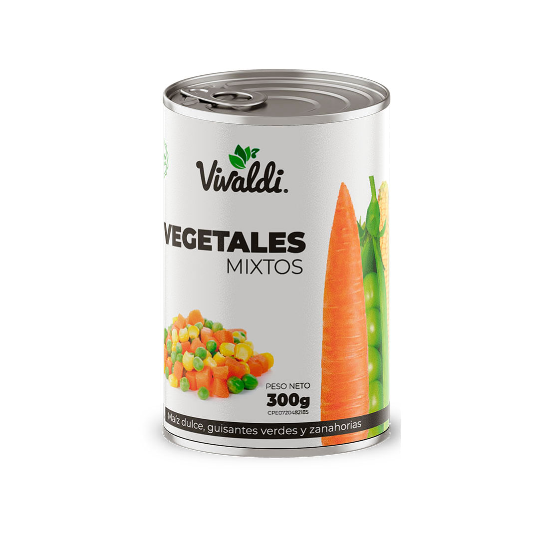 Vegetales Mixtos Vivaldi Enlatado 300g