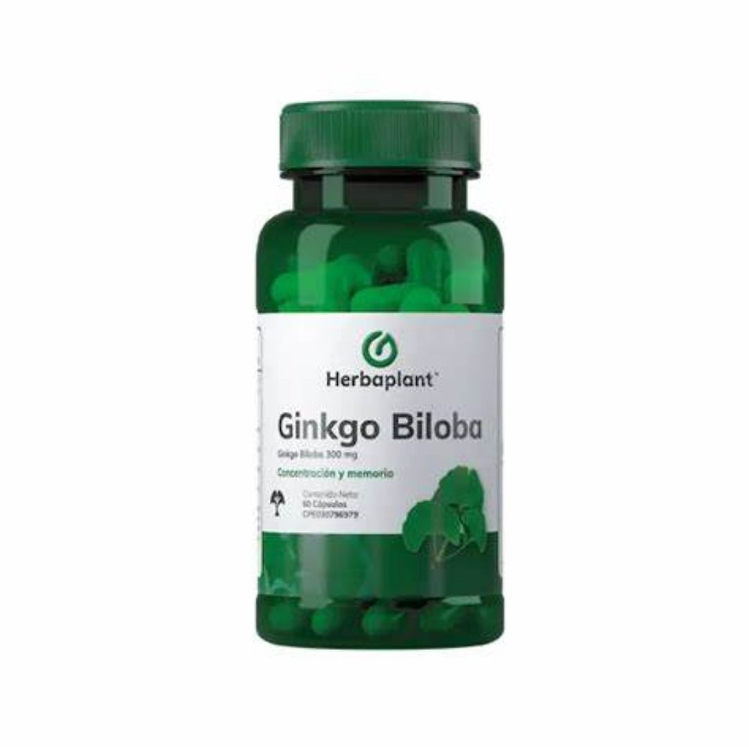Ginkgo Biloba 300mg 60capsulas Herbaplant