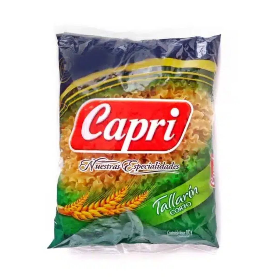 Pasta Tallarines Cortos Capri 500 Gr