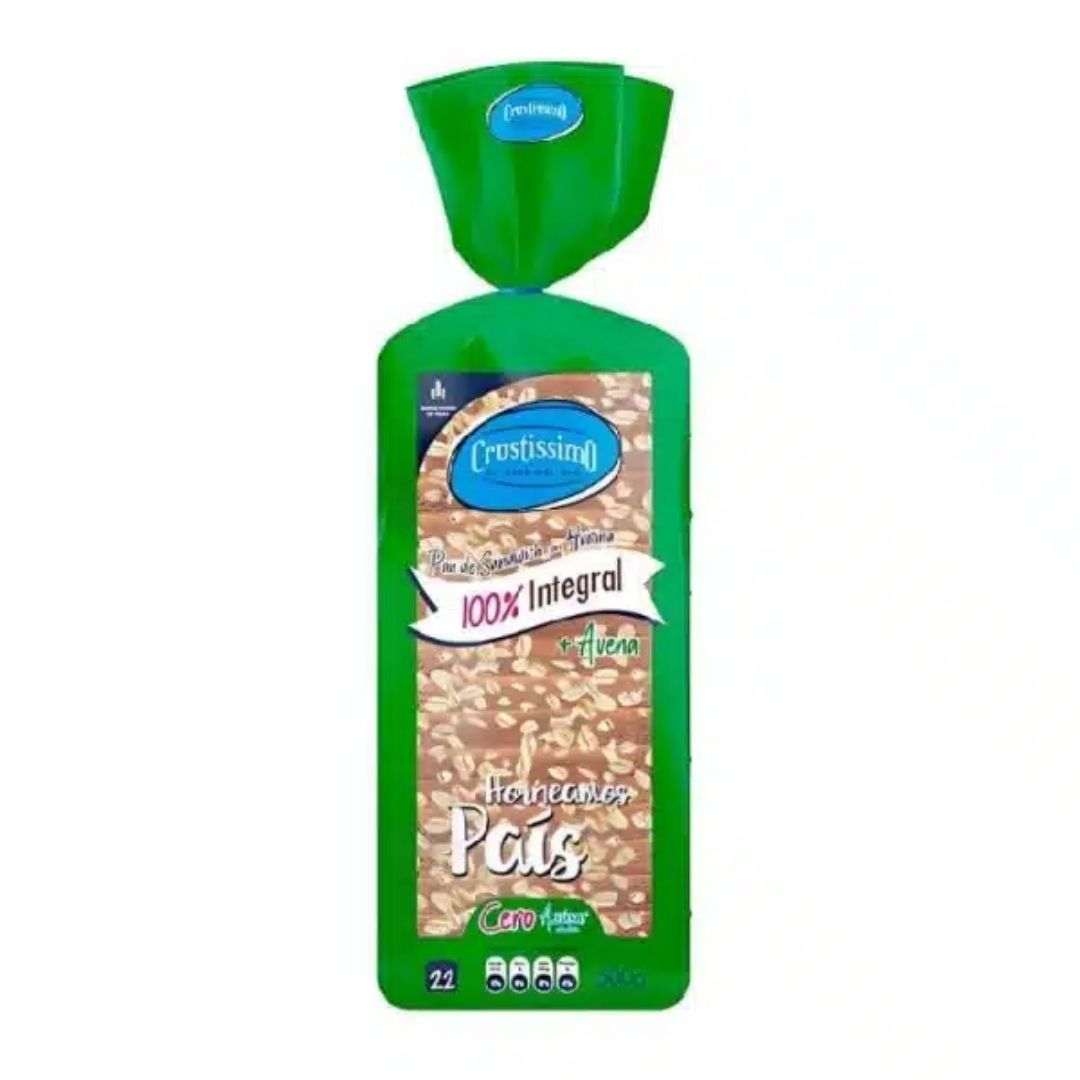 Pan De Sandwich Integral Con Avena Crustissimo 500 Gr