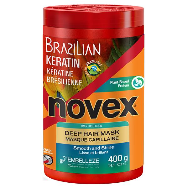 Baño De Crema Novex Queratina Brasilena 400Gr